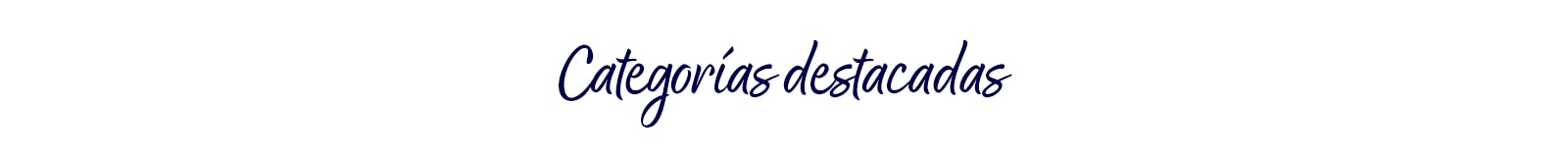 Categorías destacadas 