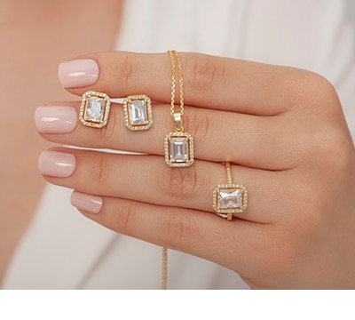 Sets de aretes, pulseras y anillos